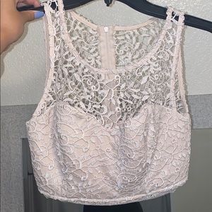 Two piece prom dress